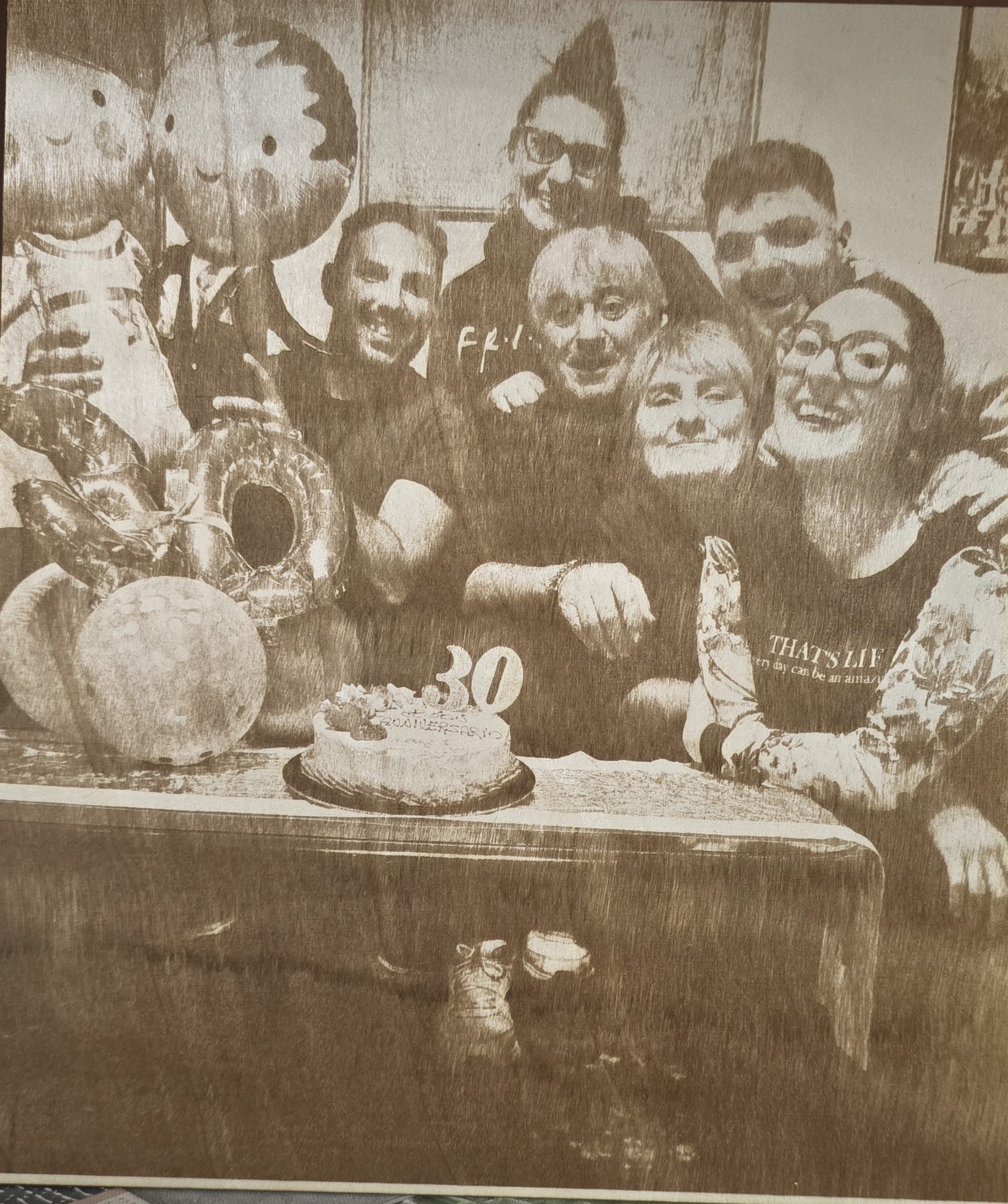 Foto incisa su Legno