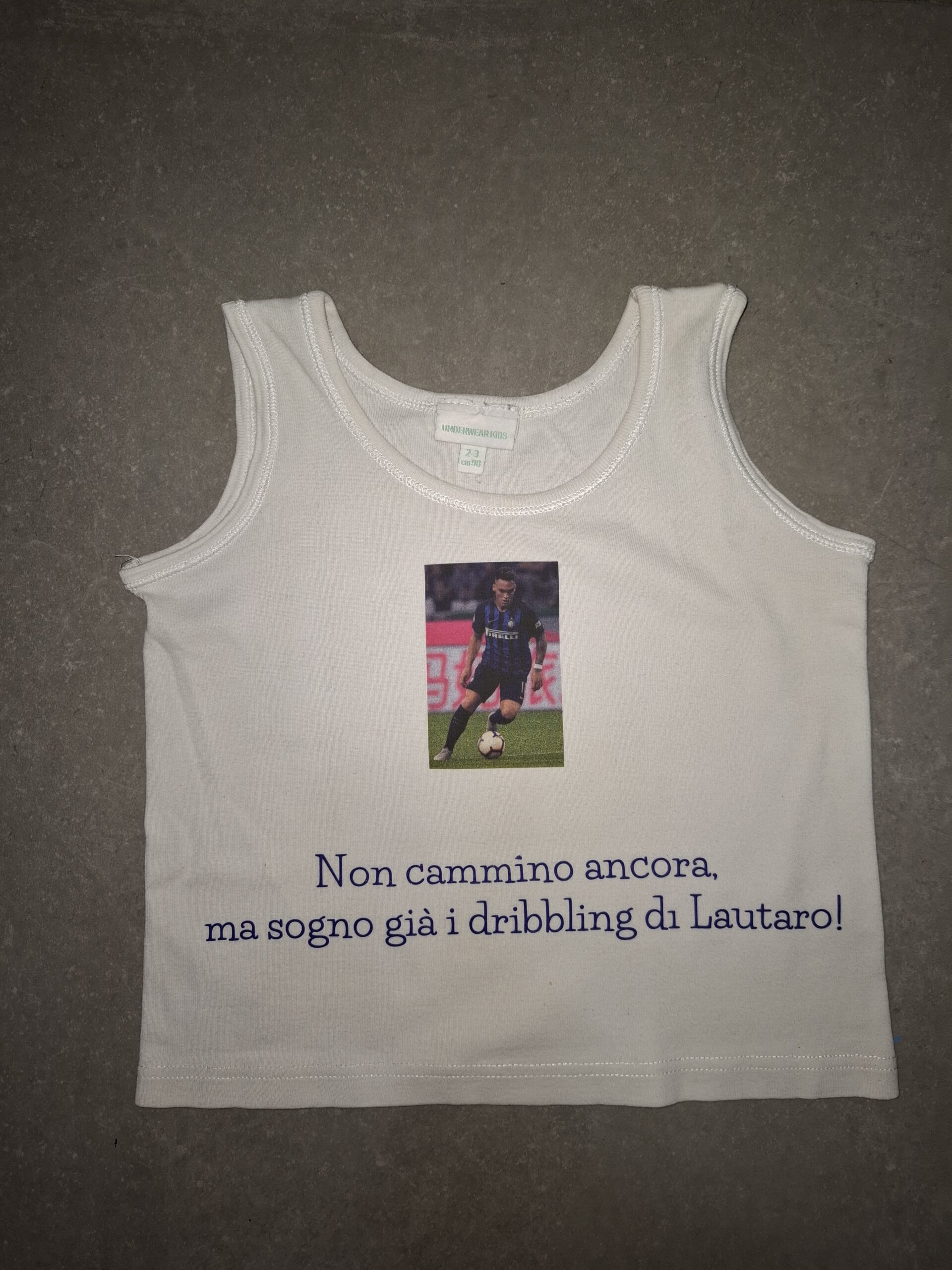 Maglietta Neonato con frase personalizzata INTER