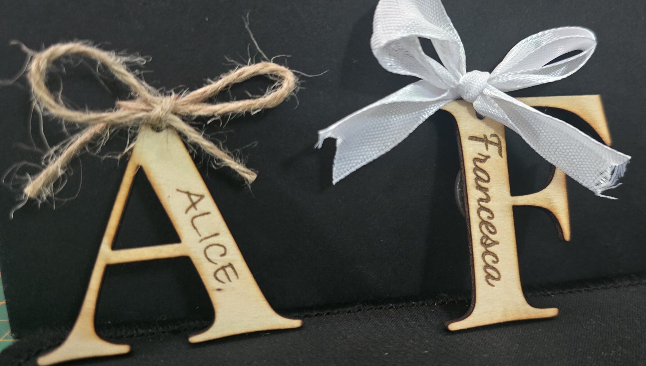 Bomboniera nascita/battesimo personalizzata con lettera e nome