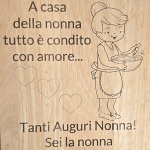 Tagliere inciso personalizzato