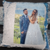 Cuscini paillettes con foto