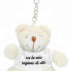 Portachiave Orsacchiotto con scritta