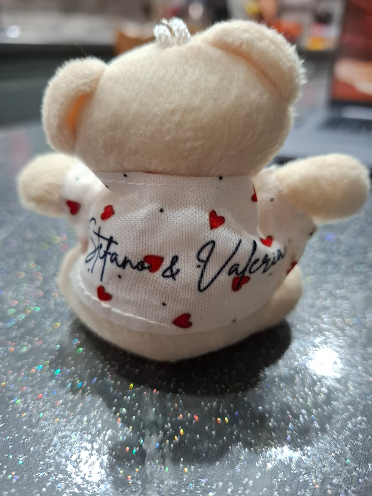 Portachiave Orsacchiotto con scritta