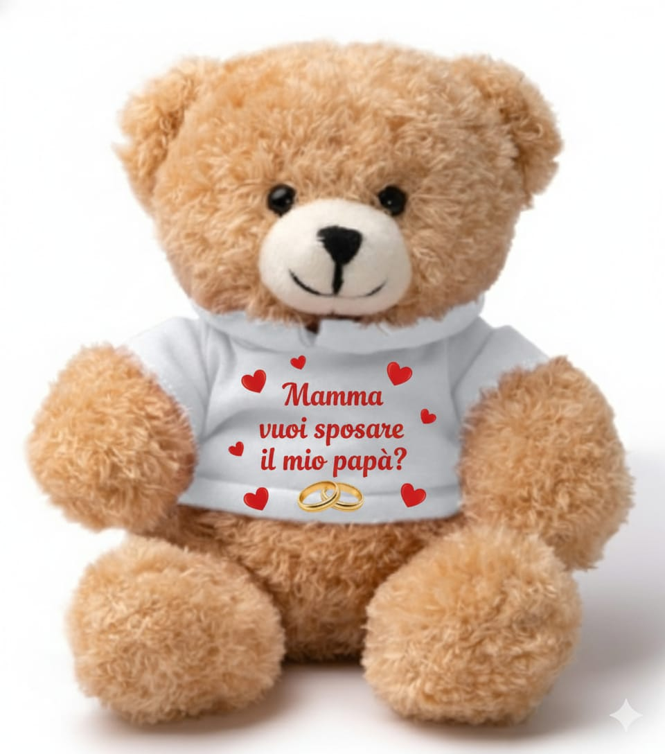 Orsacchiotto con scritta